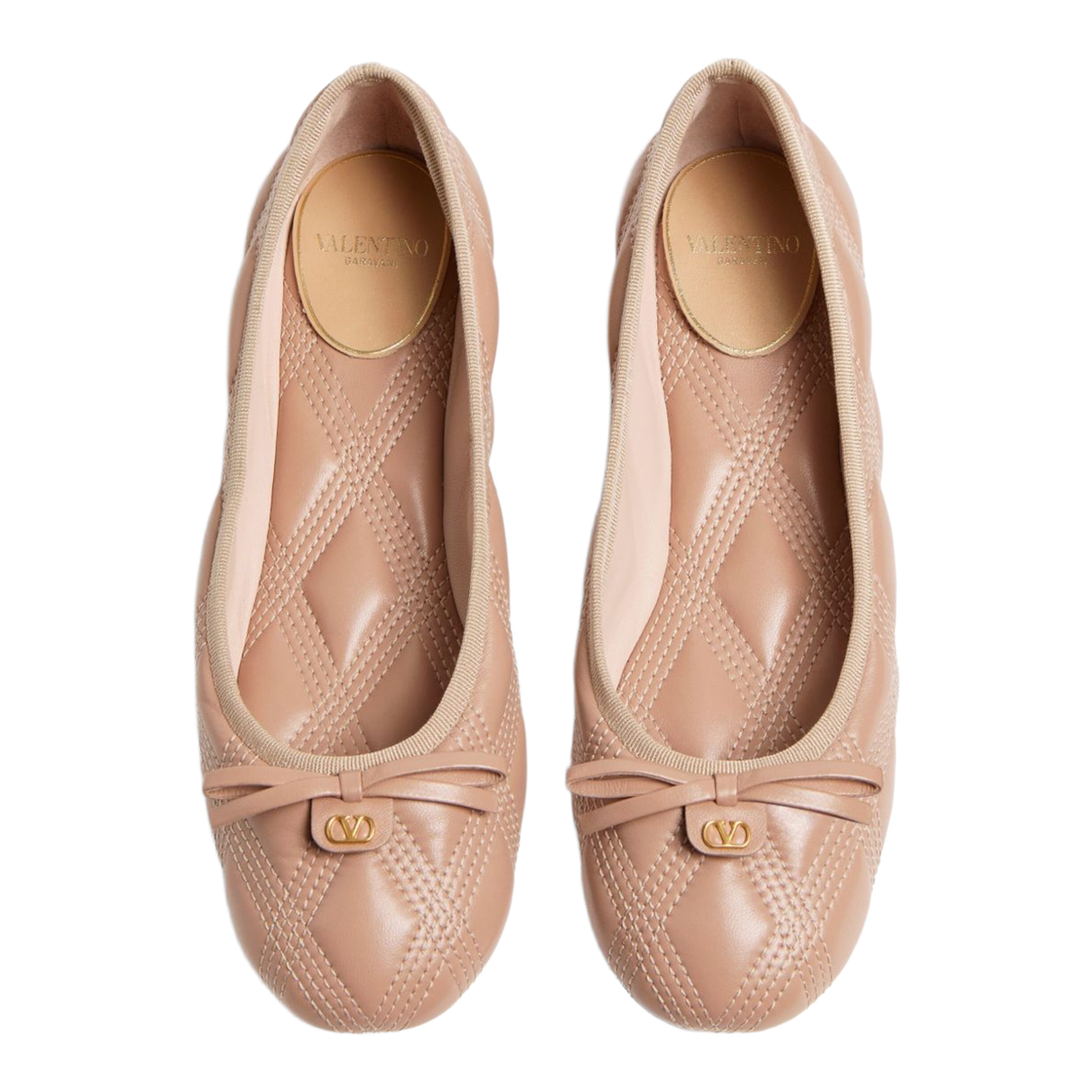 Quiltie 67 Leather Ballet Flats