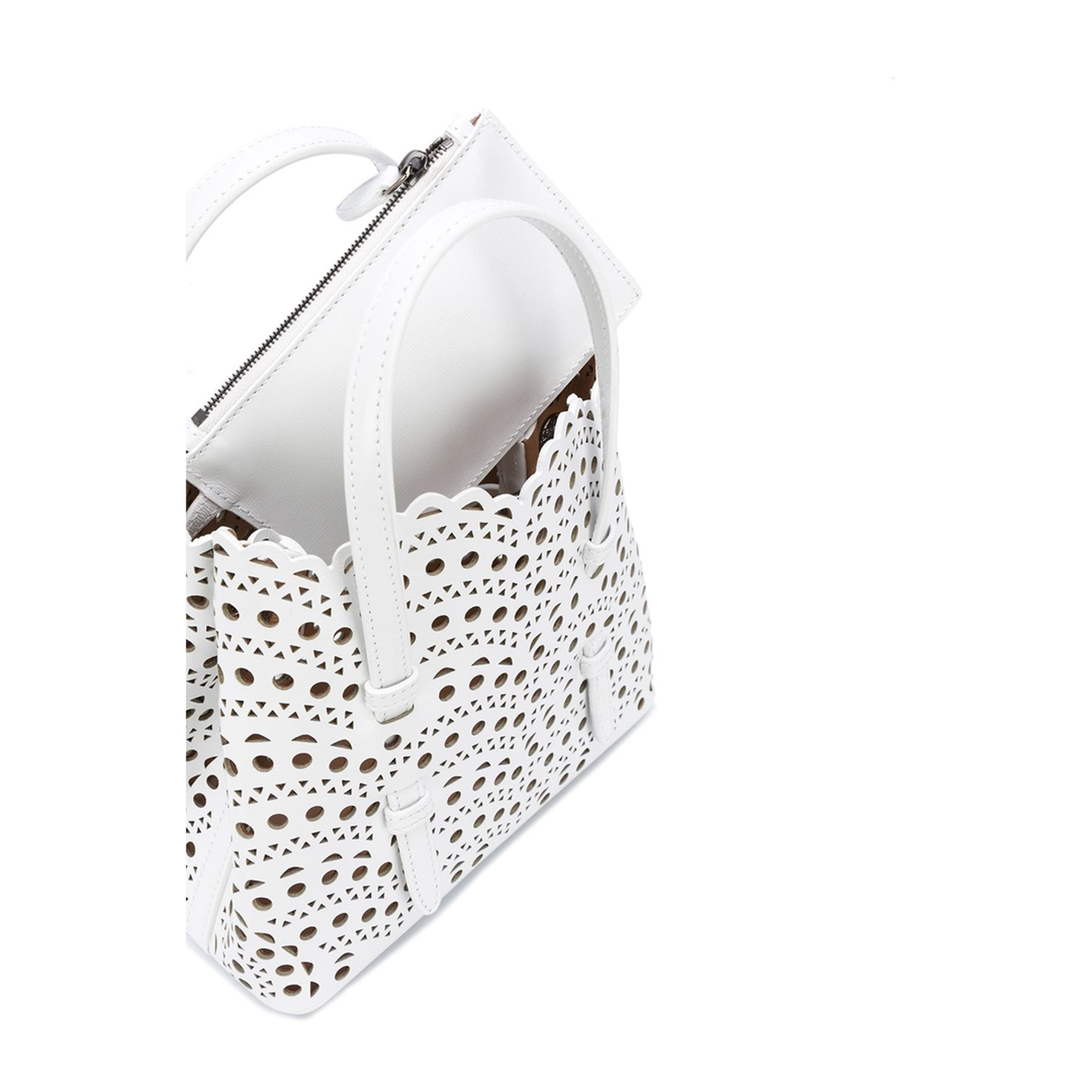 Mina 20 Bag in Vienne Wave Calfskin - Optical White