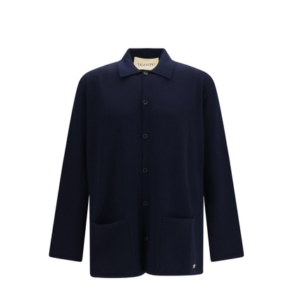 MAYFEYR - Valentino - Wool Cardigan With Vlogo - 9V3KA06QBLY