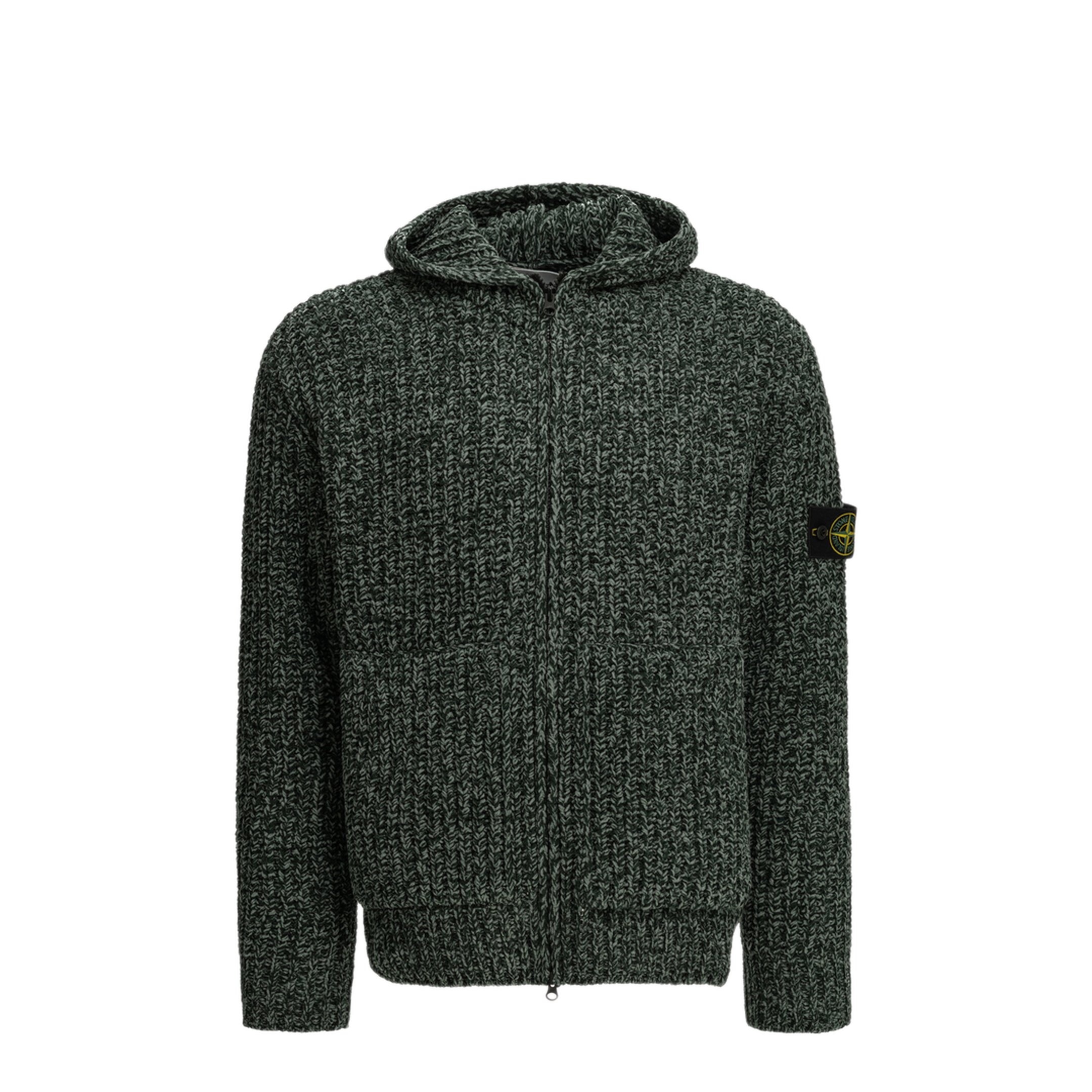 MAYFEYR - Stone Island - Zip Up Sweater Made Of Moulin Cotton - L2S155100065S0N16V0M5S