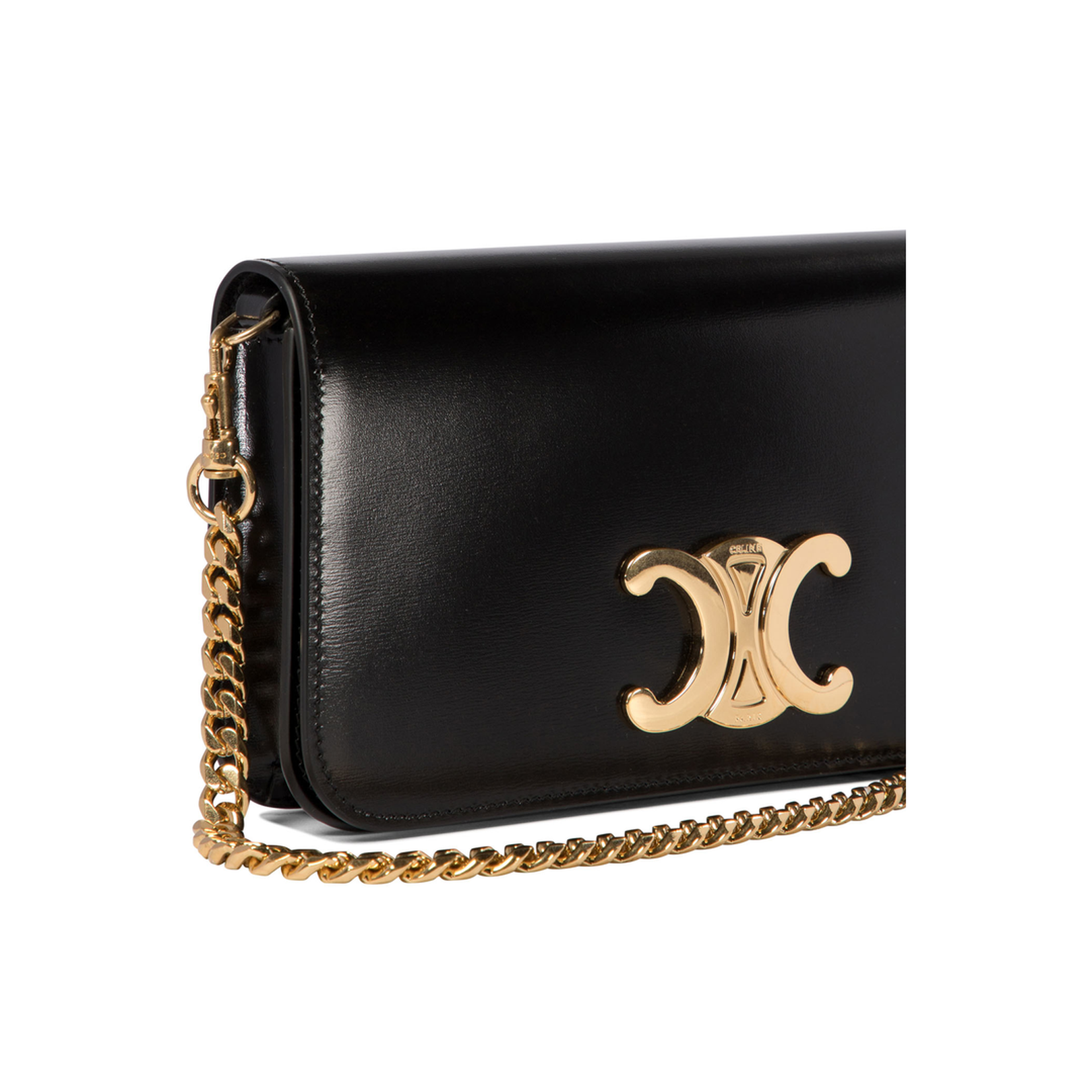 Multipochette in Shiny Calfskin - Black