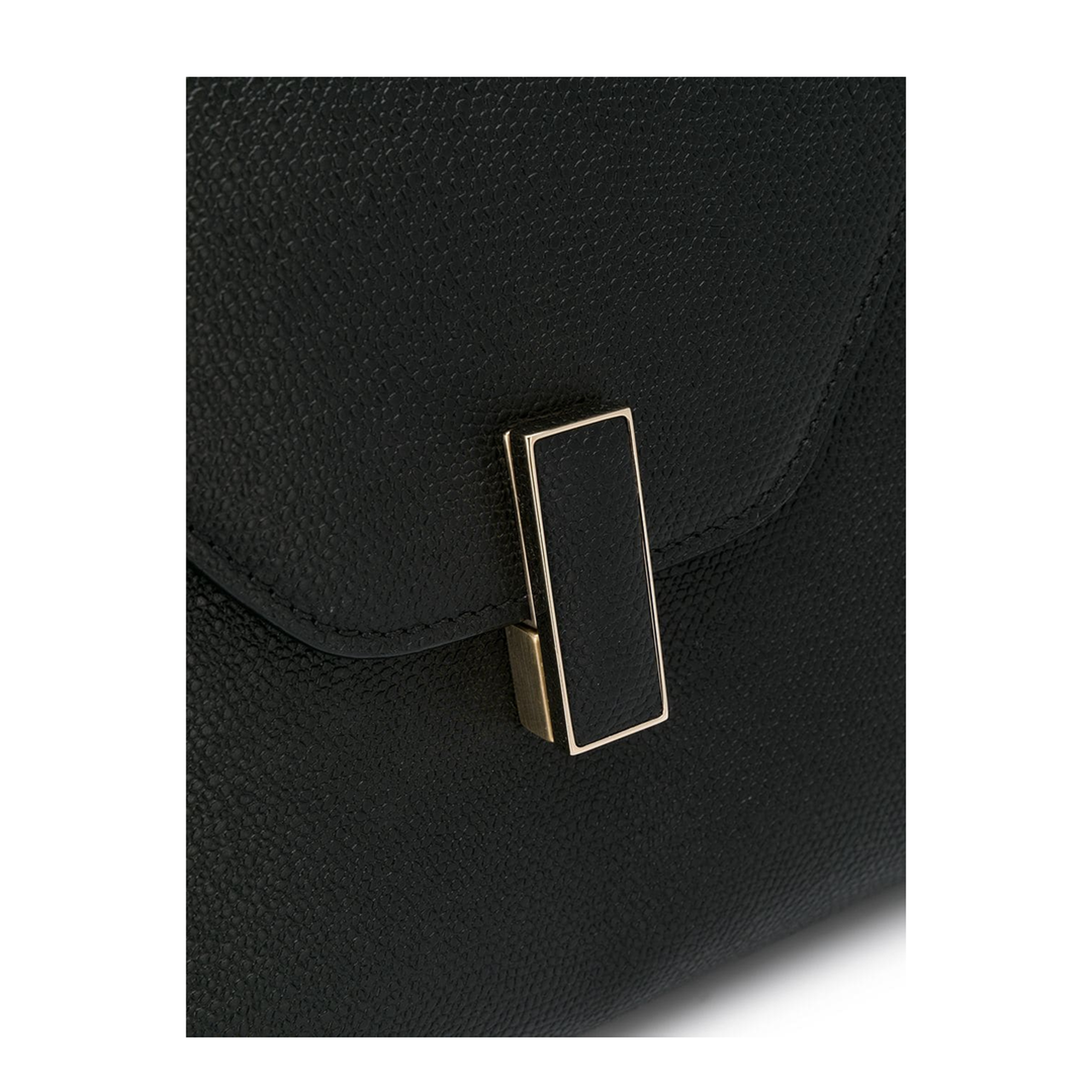 Iside Mini Millepunte Calf Leather Top Handle Bag - Black