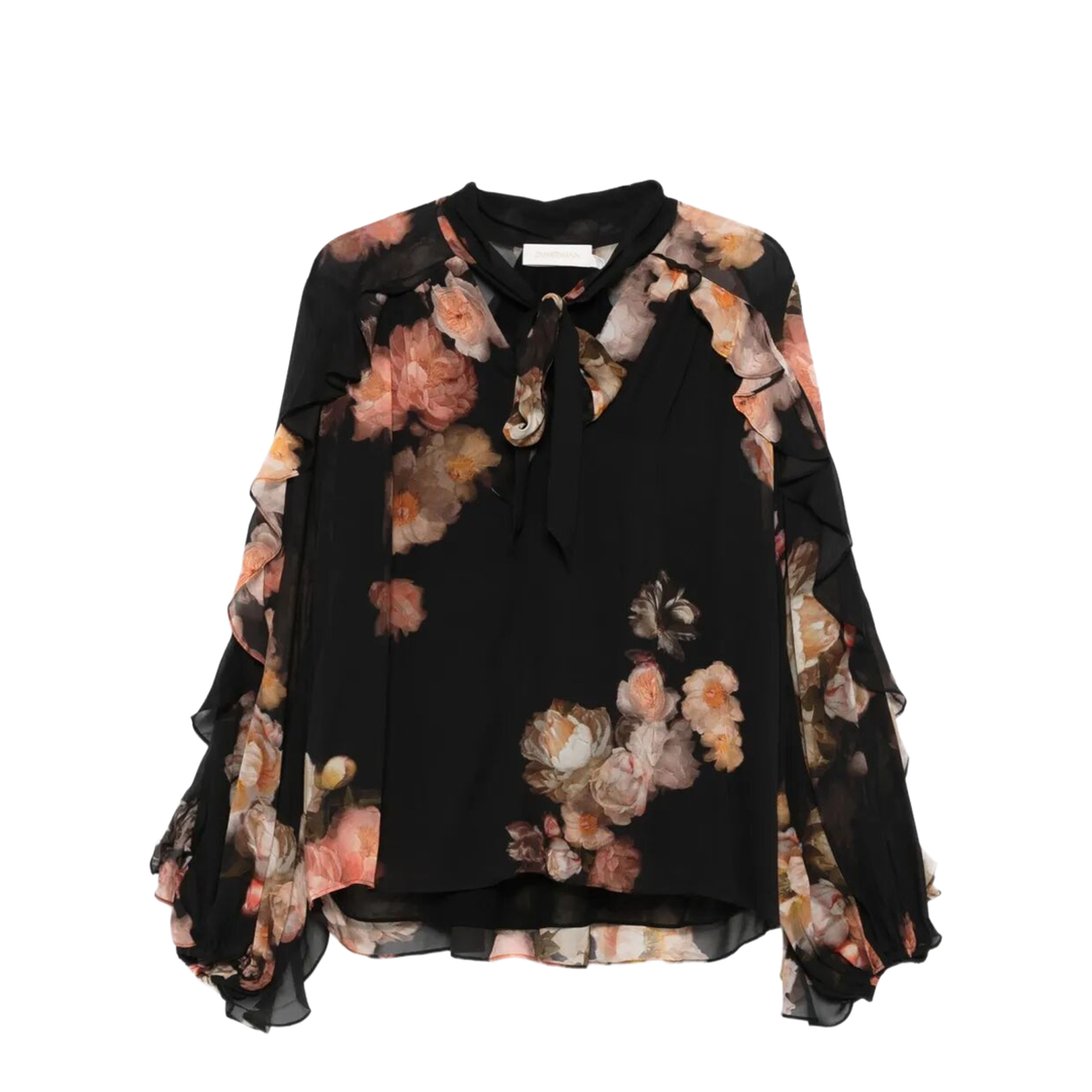 Hypnotic Satin Shirt Denim Paisley