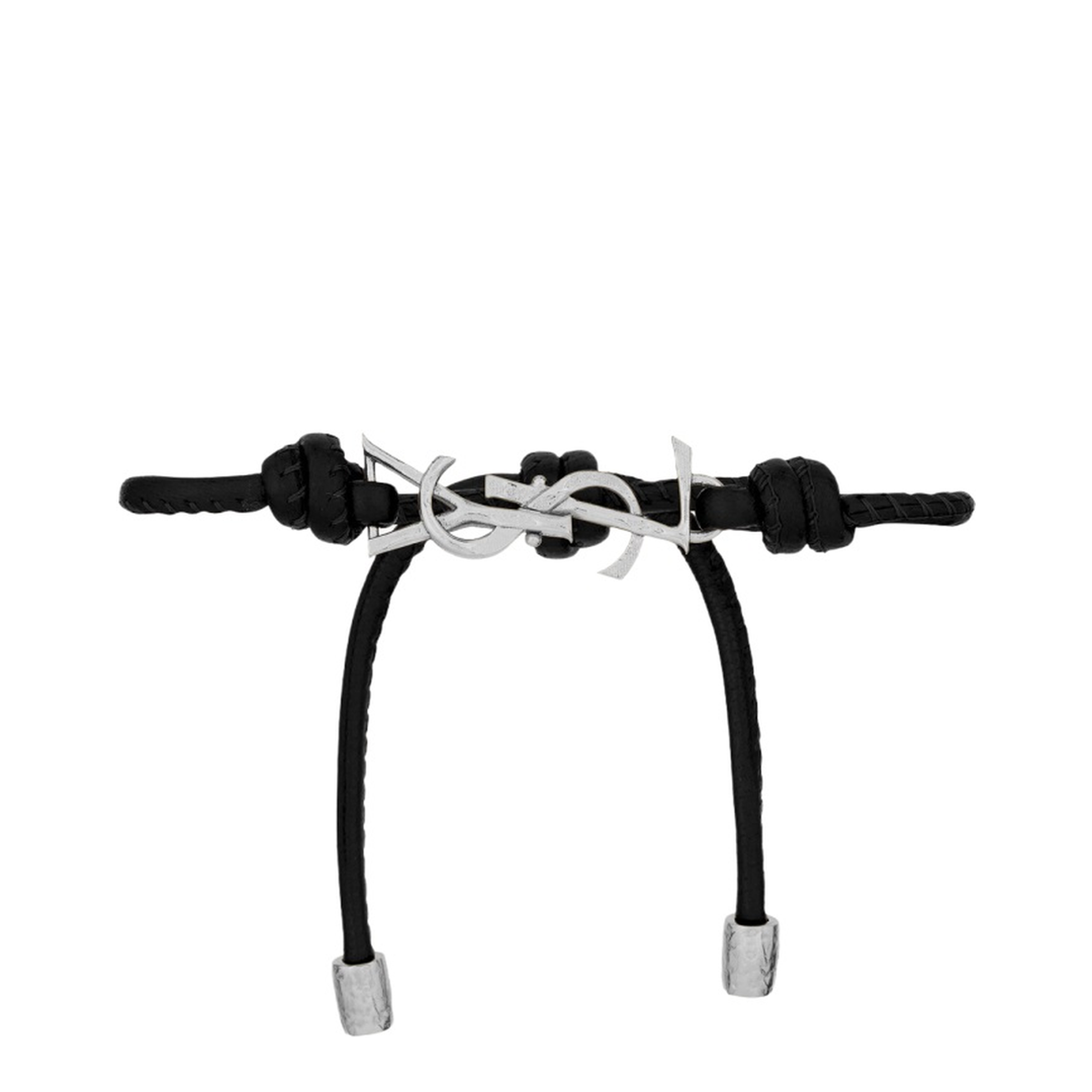 MAYFEYR - Saint Laurent - Cassandre Leather Bracelet - 861459AAEKF1000
