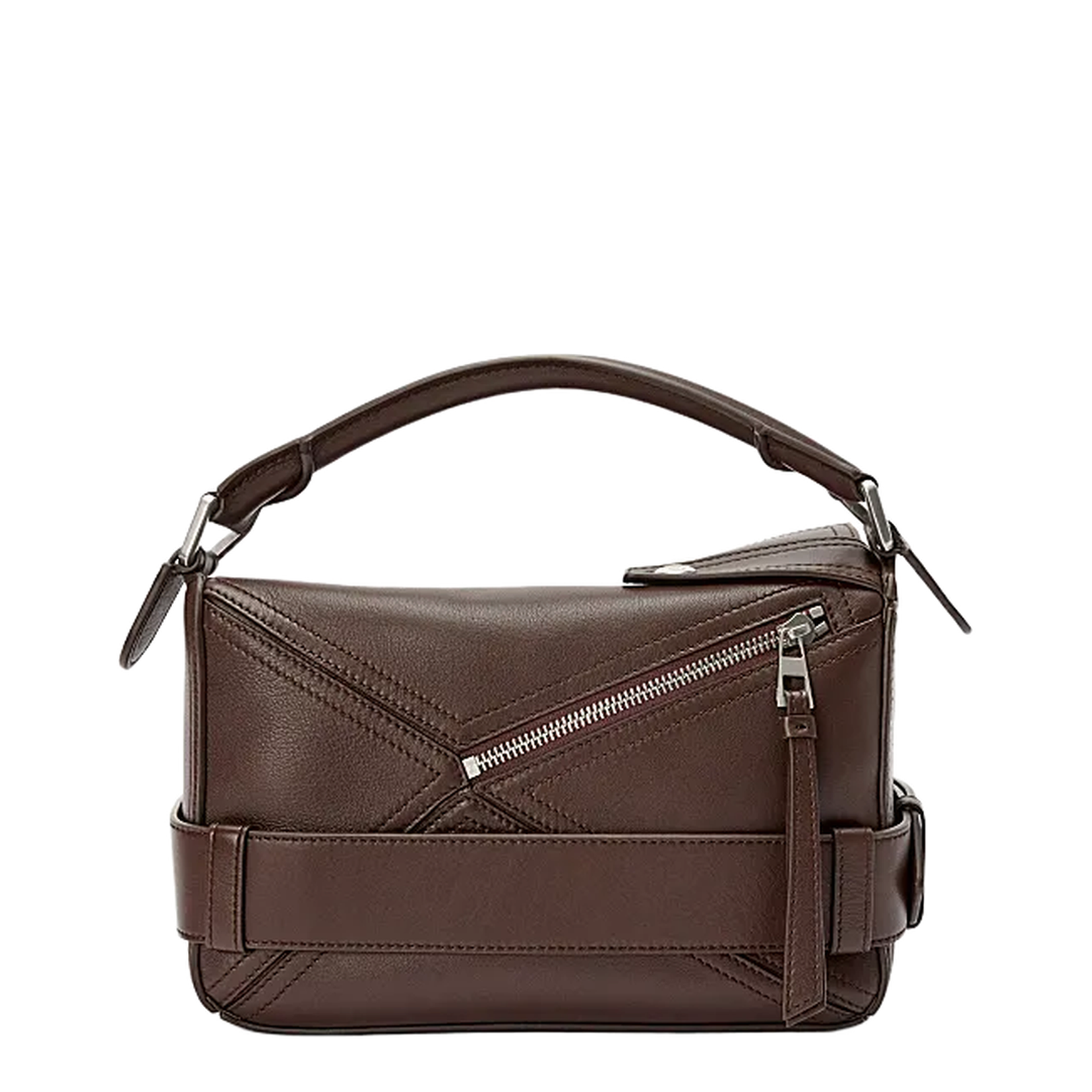 Small Puzzle Biker Bag in Shiny Calfskin