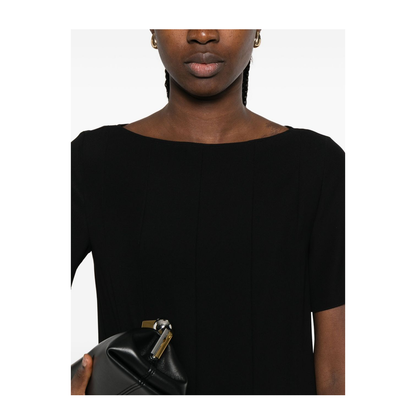 Technical Cady Dress with Pleats