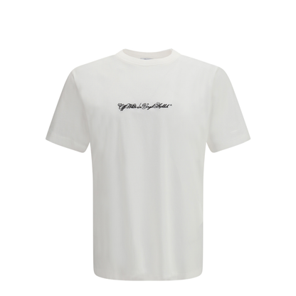 MAYFEYR - Off-White - Script Arrow T-Shirt - 44MAA027S26J002100