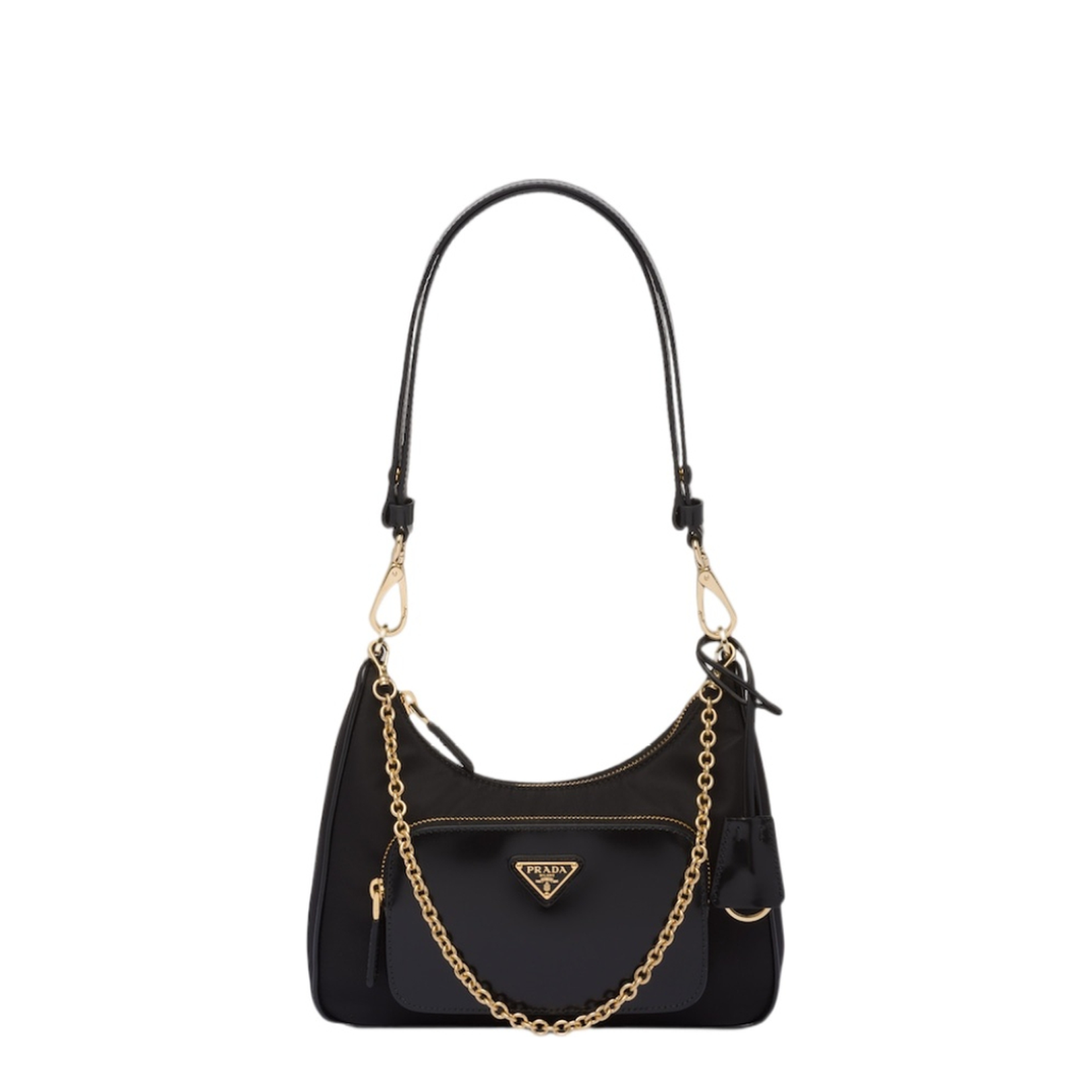 Nylon Mini Crossbody Bag Black