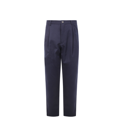 DOUBLE PIENCES CHINO TROUSERS BLACK