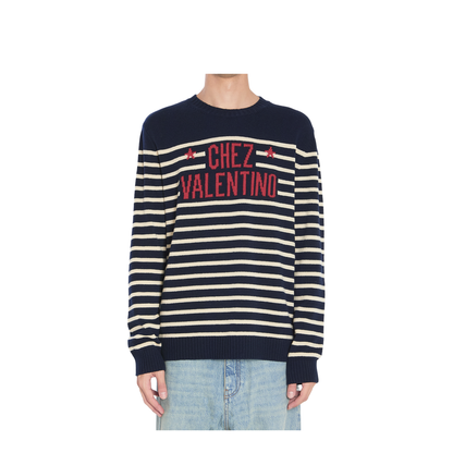 Men's Striped Wool Sweater