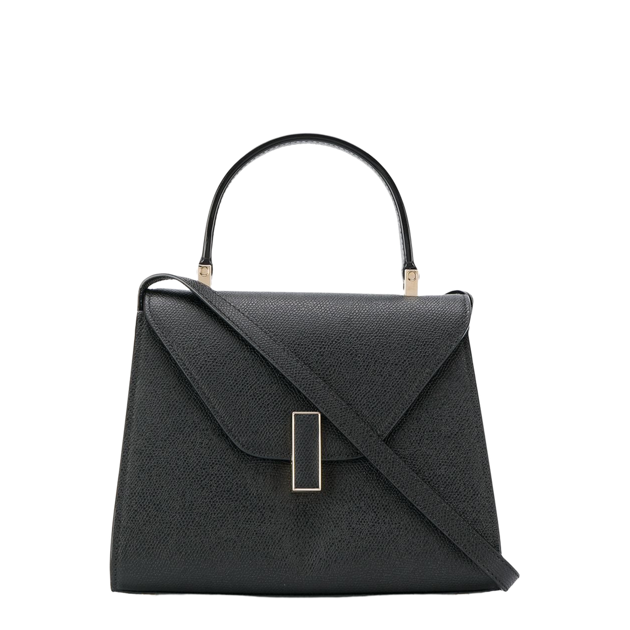 Iside Mini Millepunte Calf Leather Top Handle Bag - Black