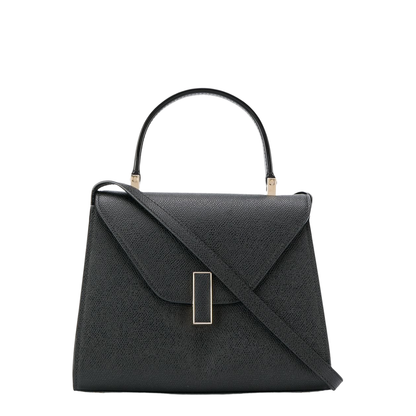 Iside Mini Millepunte Calf Leather Top Handle Bag - Black