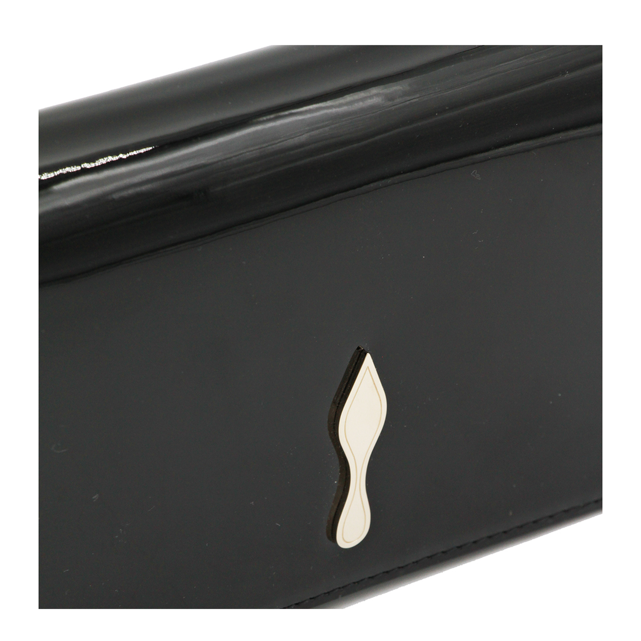 Bettina Clutch Patent Calf Leather Black