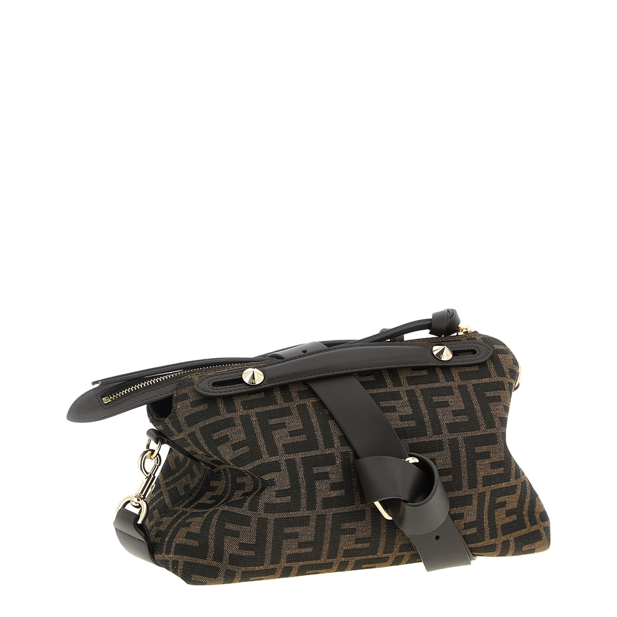 By The Way Medium Jacquard Shoulder Bags - Brown