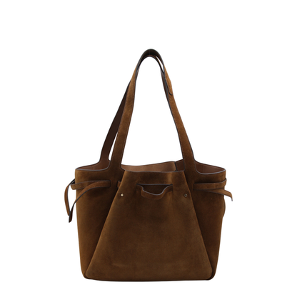 Romy Suede Tote - Caramel