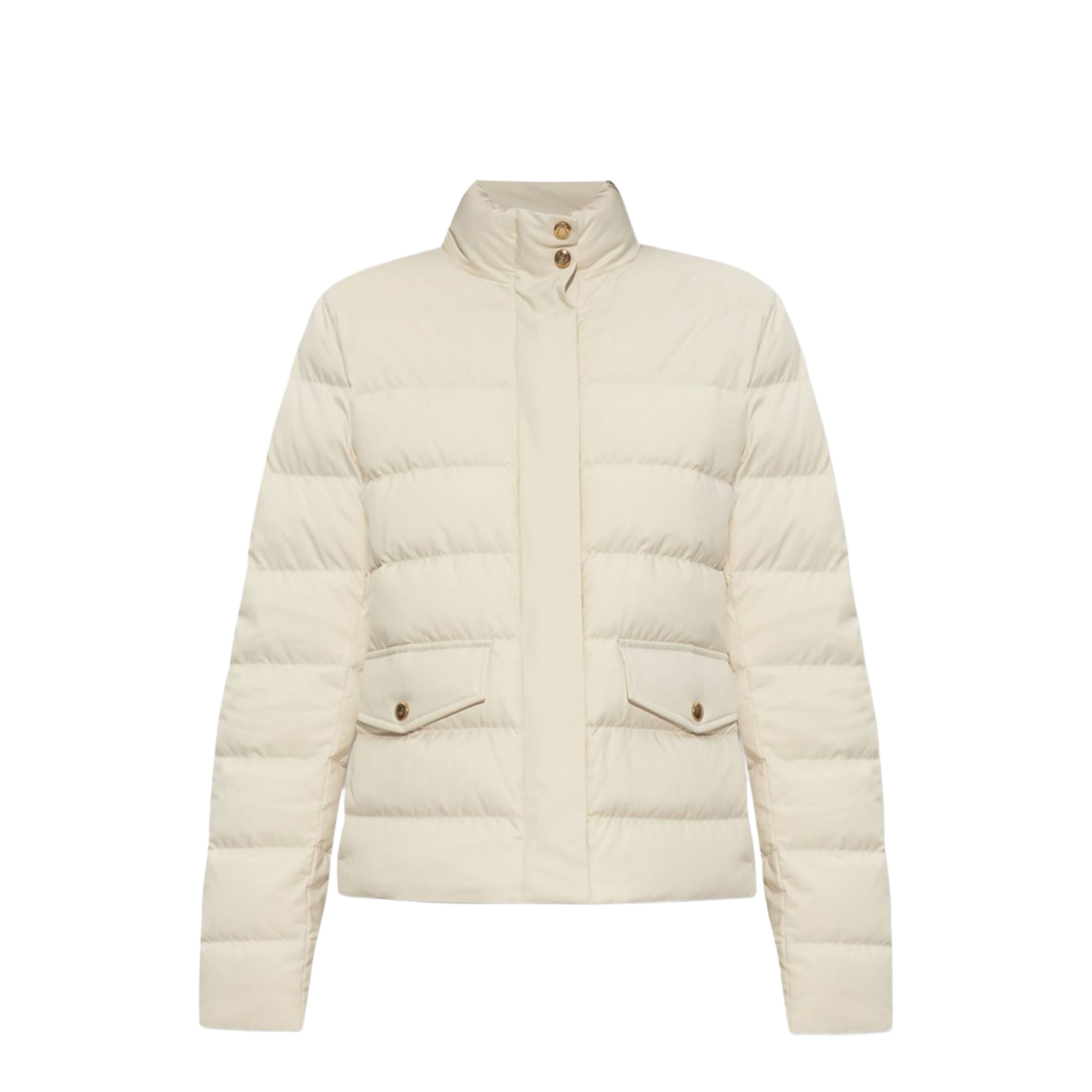White Ivory Bessettes Short Down Jacket