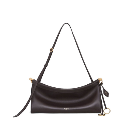 Le Click Medium Calfskin Shoulder Bag - Marron Foncé (Dark Brown)