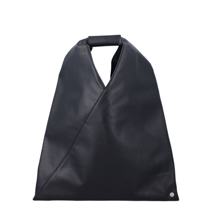 Japanese Bag Small Polyurethane Handbag - Black