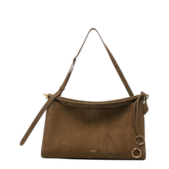 Le Click Pocket 35 Nubuck Calfskin Crossbody - Noir