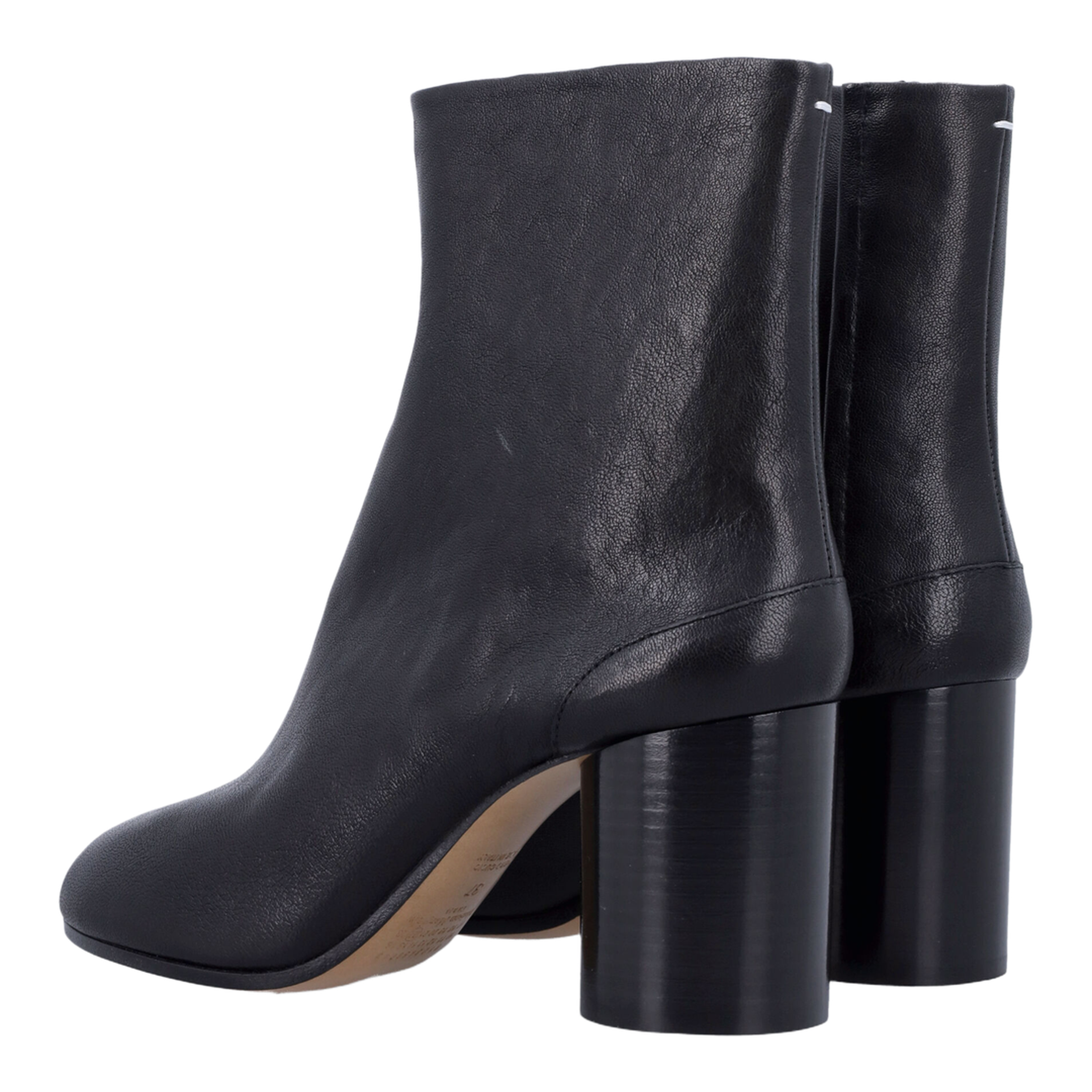 Brown Lambskin Leather Tabi Chelsea Boots