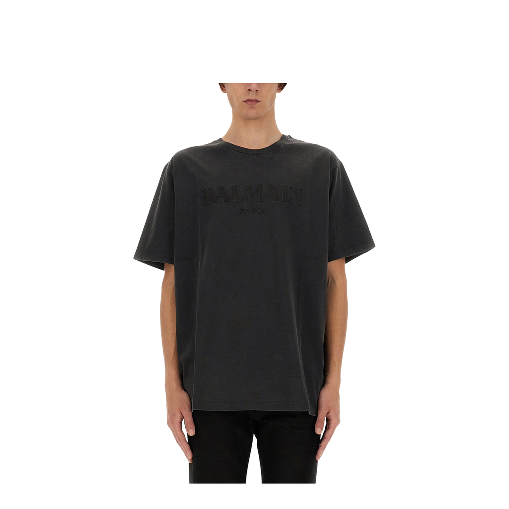 T-shirt with embroidered logo