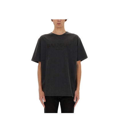 T-shirt with embroidered logo