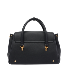 Bolton Bag Medium Soft Pebble Grain Leather - Black