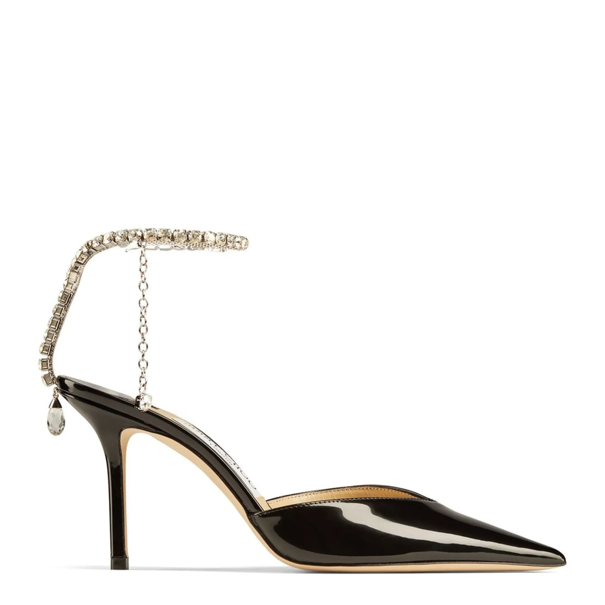 MAYFEYR - Jimmy Choo - With Heel Saeda 85 - SAEDA85BOBBLACKCRYSTAL