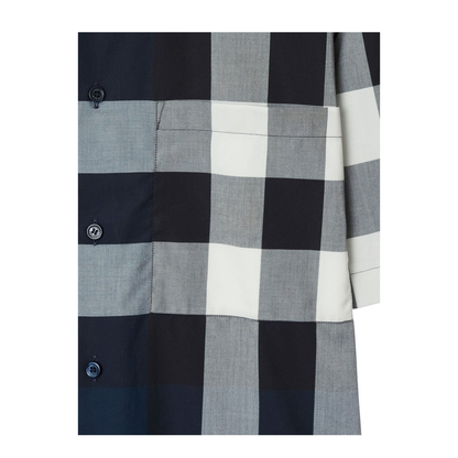 Check Cotton Shirt - Blue