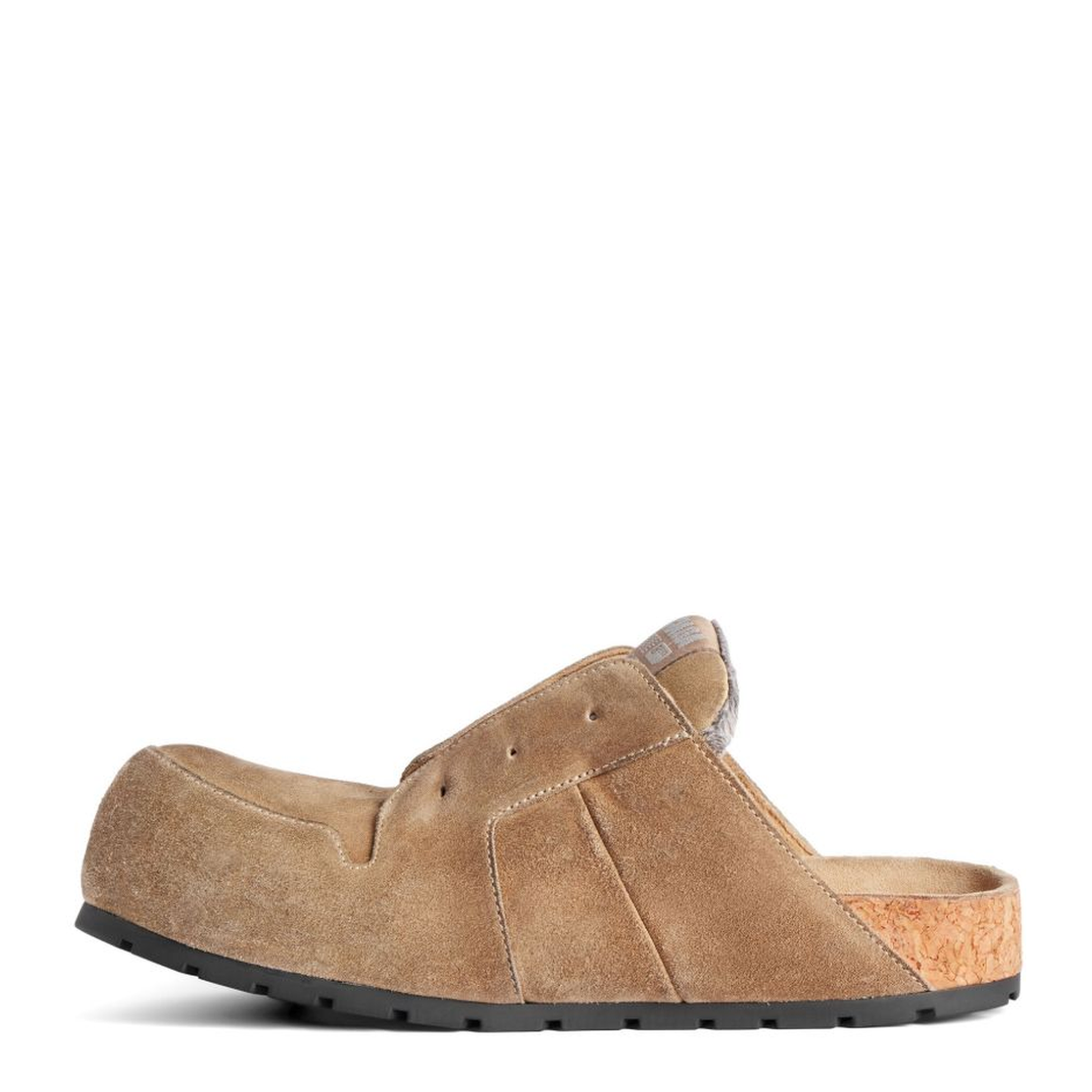 Dumbo Sabot in Distressed Suede Calfskin