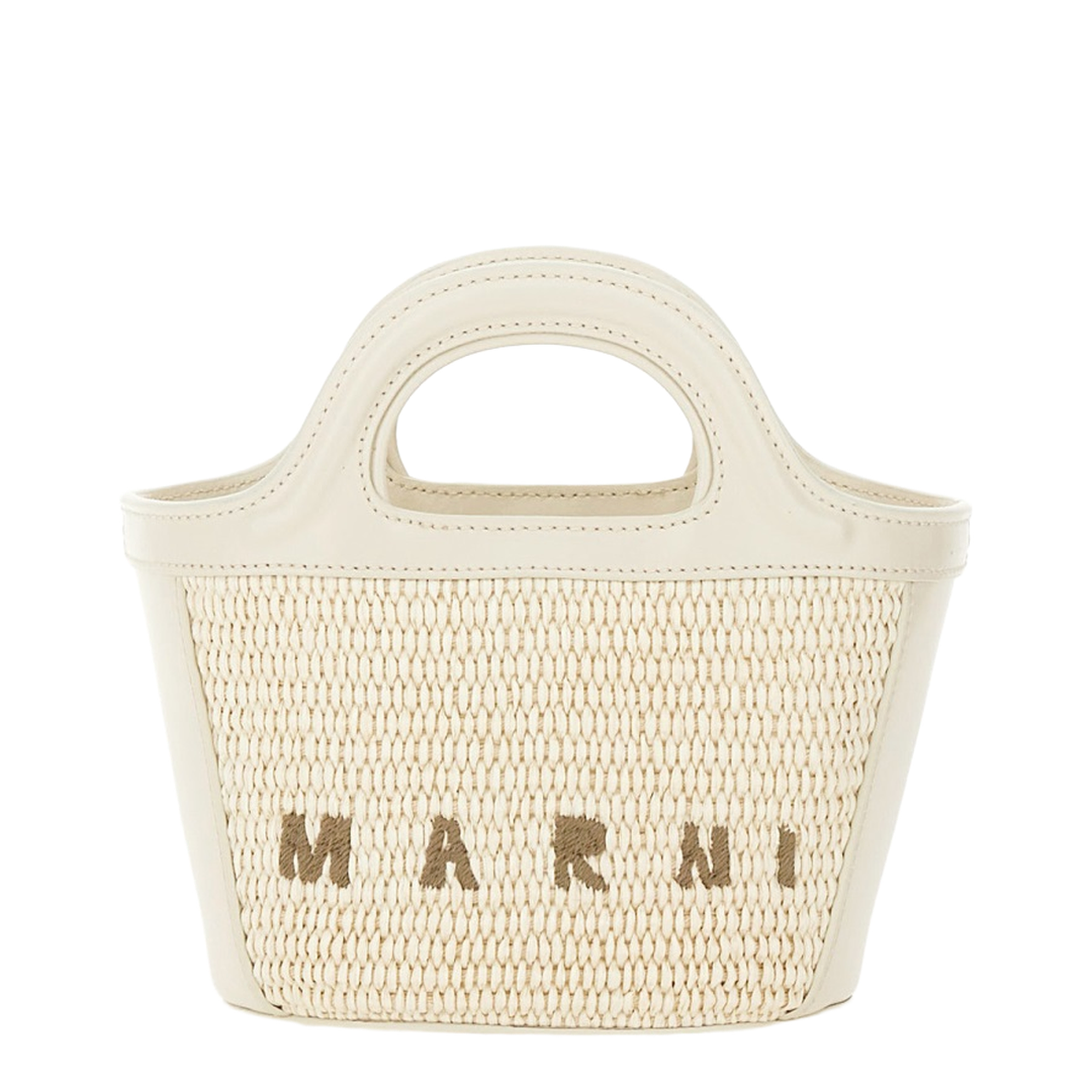 Tropicalia Micro Raffia-Effect Handbag - Shell (Ivory/Off-white)