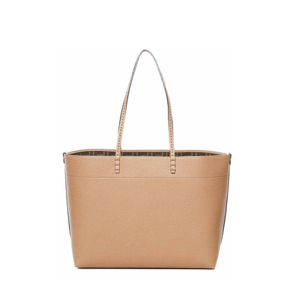 Roll Medium Leather Tote Bags - Brown