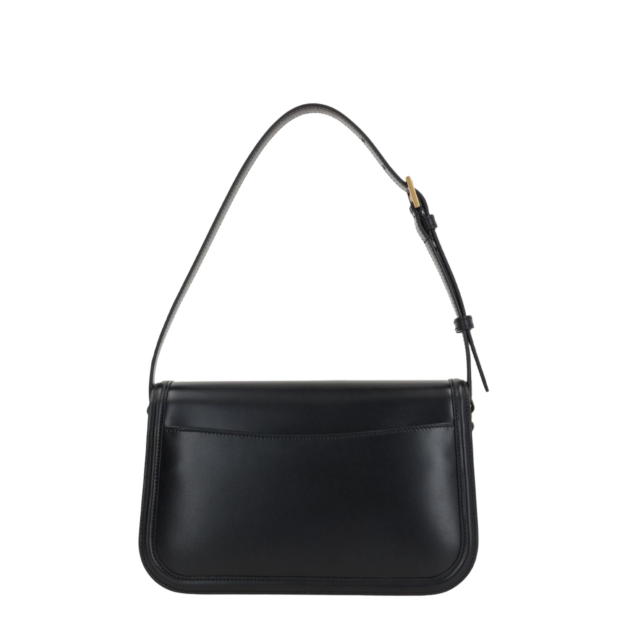 Solferino Medium Leather Shoulder Bag - Black