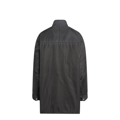 Lead-colored Washed Re-Nylon Raincoat