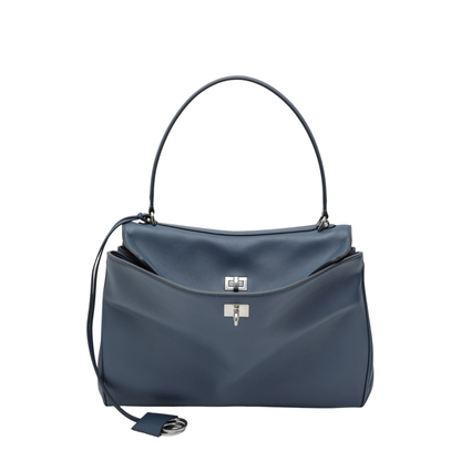 Rodeo Medium Calfskin Handbag - Blue