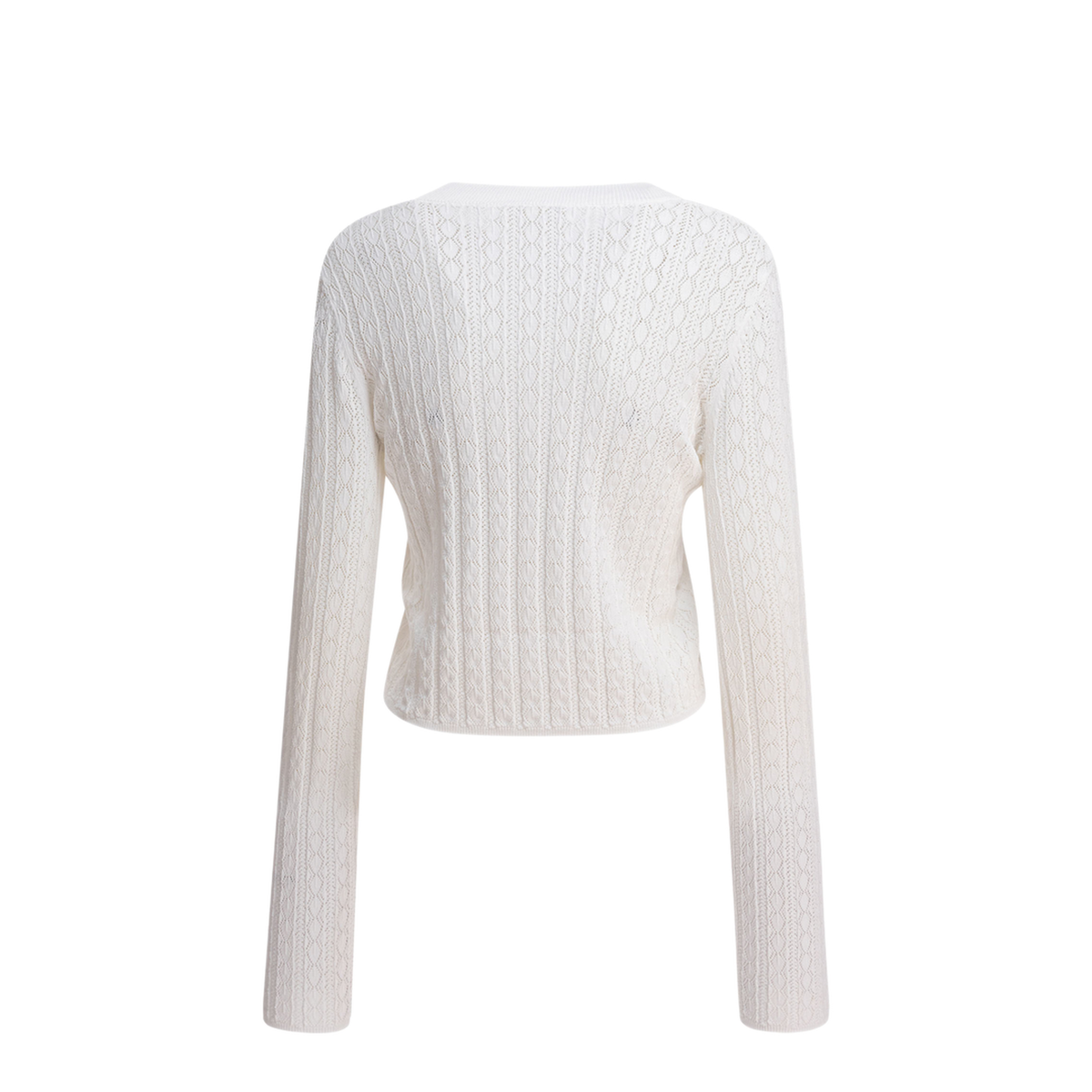 MAYFEYR - Loulou Studio - Tinos Crew Neck Sweater - TINOSIVORY