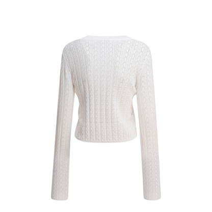 MAYFEYR - Loulou Studio - Tinos Crew Neck Sweater - TINOSIVORY