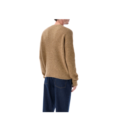 Crew Neck Alpaca Wool Sweater