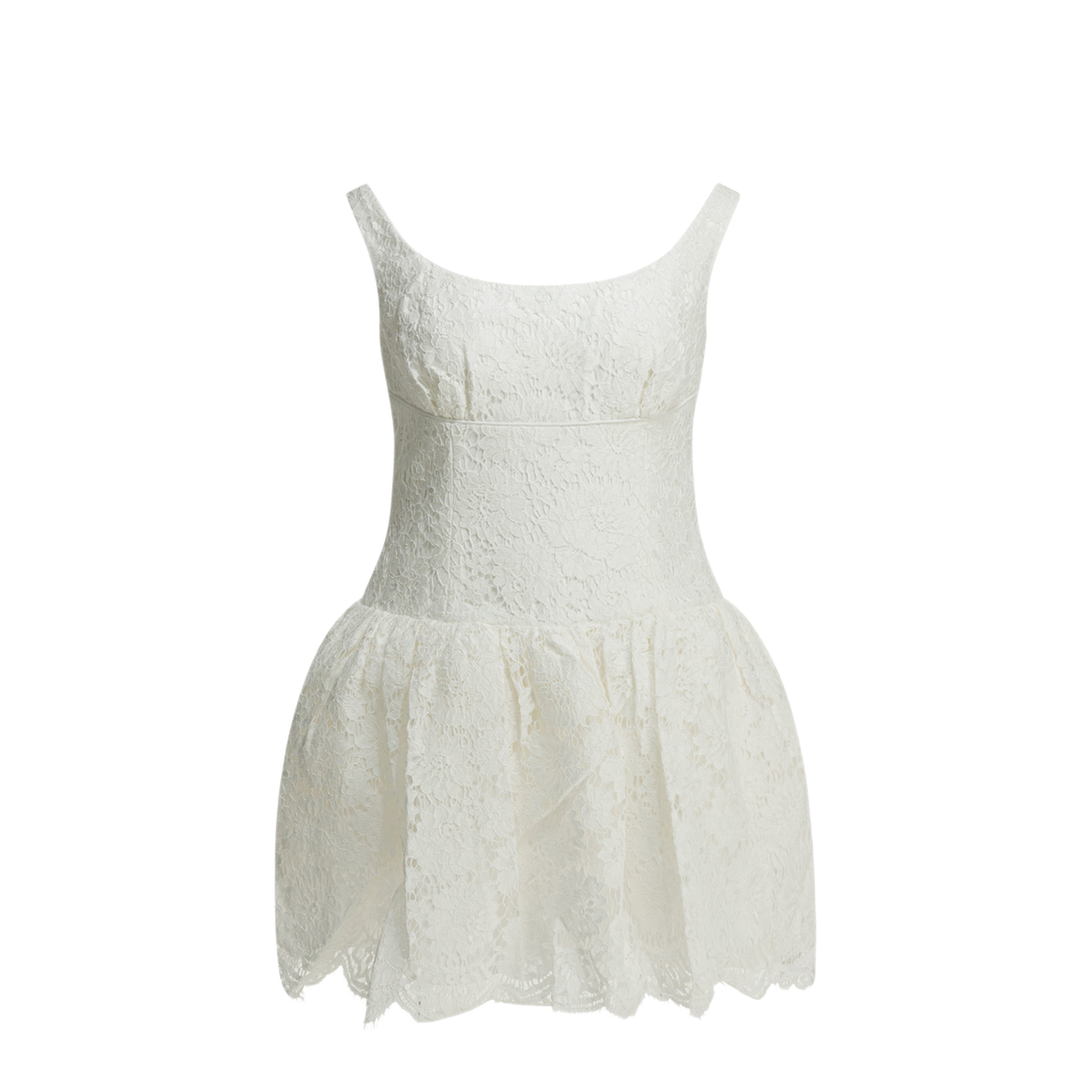 MAYFEYR - Self Portrait - Lace Flared Dress - AW25088SAWWHITE