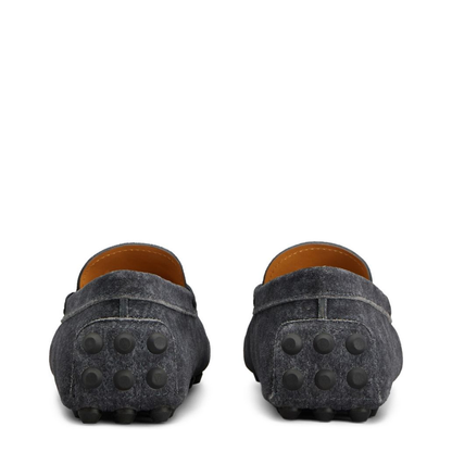Dark Grey Almond Toe Loafers