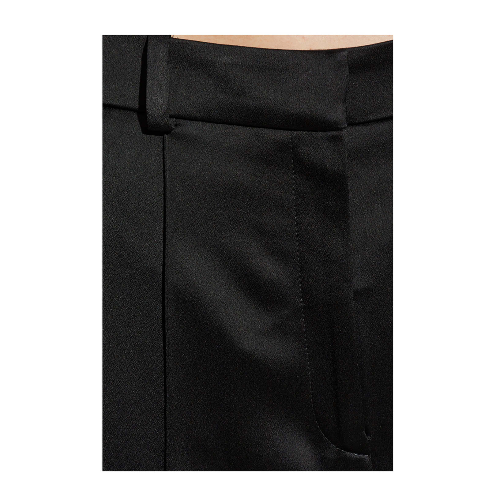 Trousers with stitching on the legs