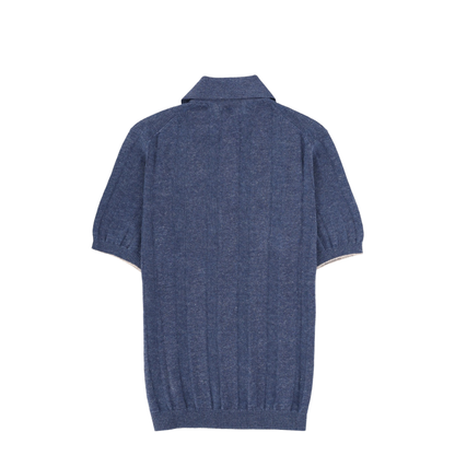 Linen Knit Polo Shirt