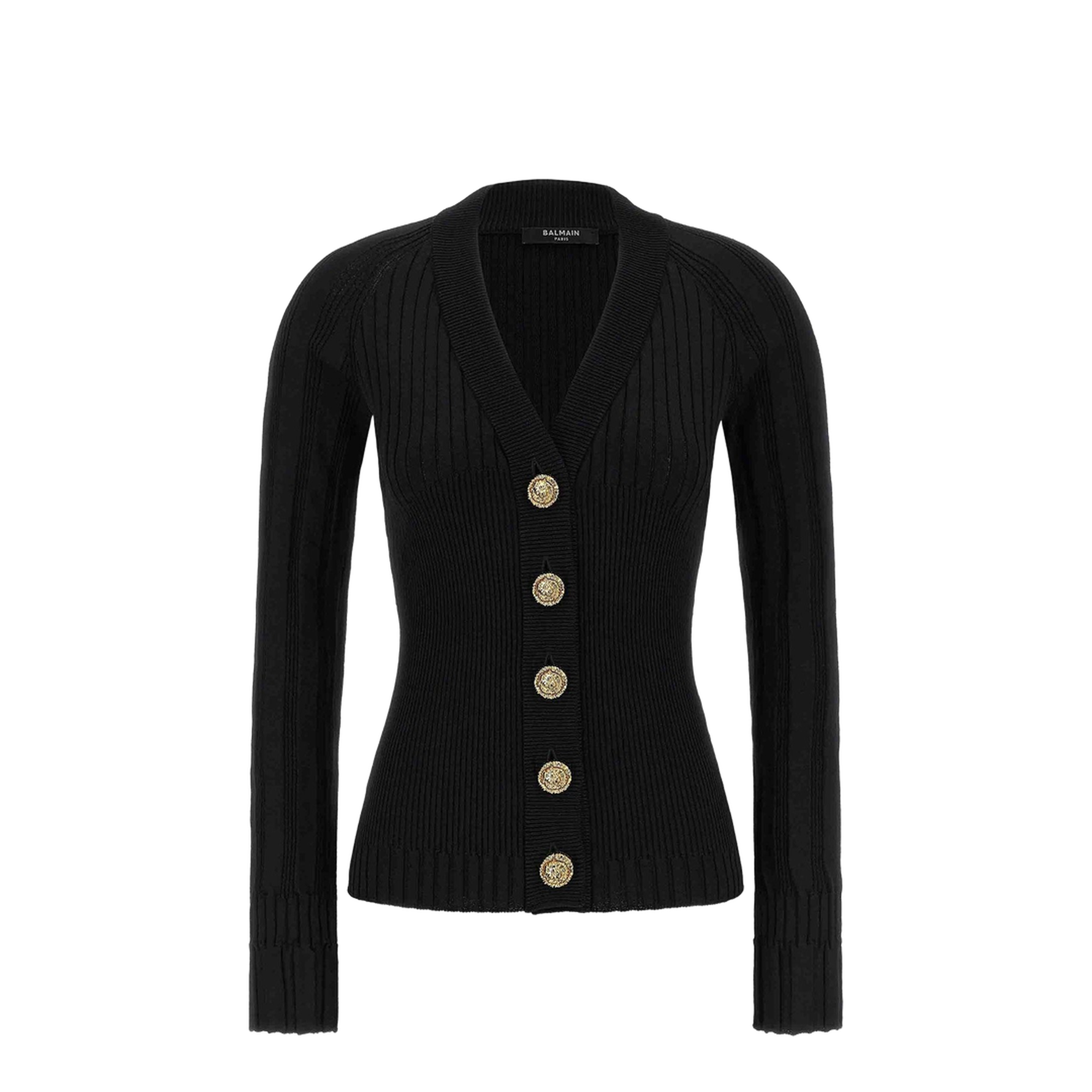 Button Cardigan Black