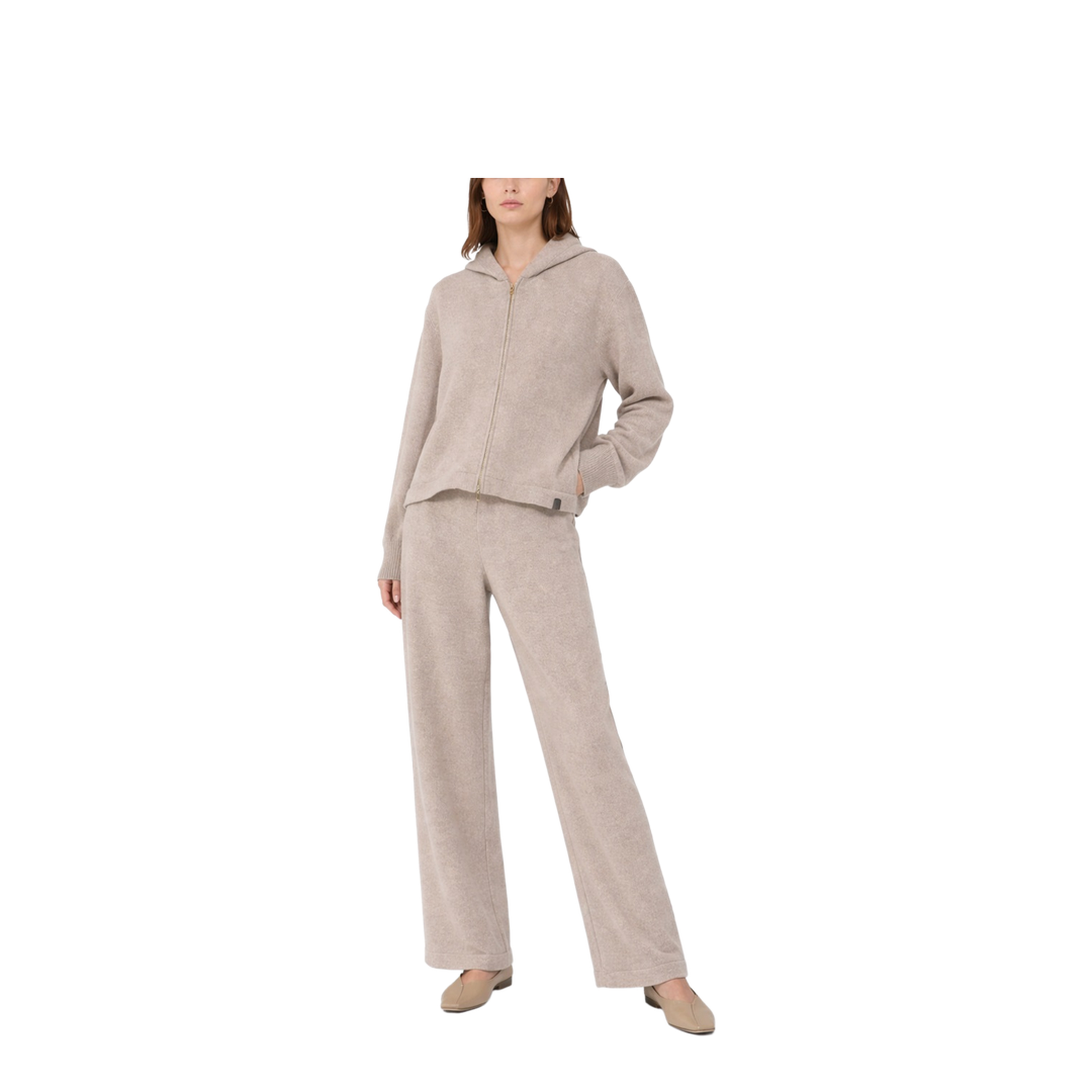 Cashmere and Wool Fleece Pants