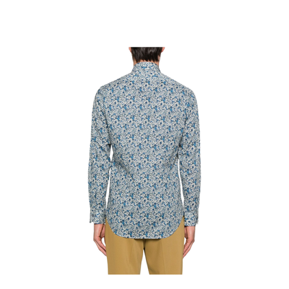 Printed Shirt In Clear Blue