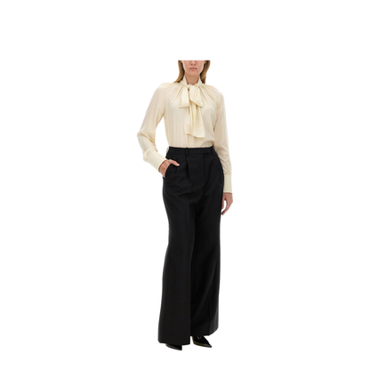 MAYFEYR - Givenchy - Silk Shirt With Lavallière Collar - BW61AM14M8297