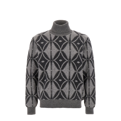 Embroidered Wool Oversize Sweater