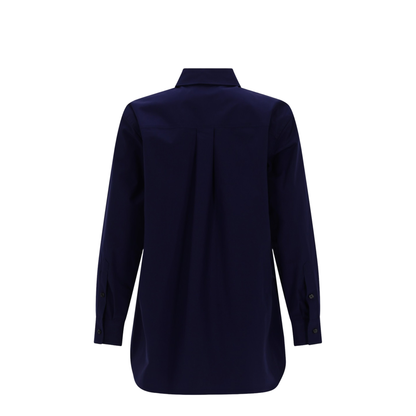 Dark Blue Poplin Shirt