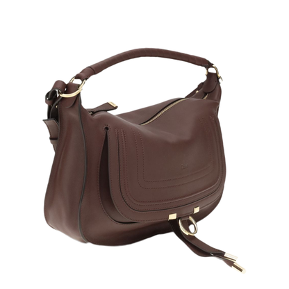 Marcie Small Calfskin Shoulder Bag - Red