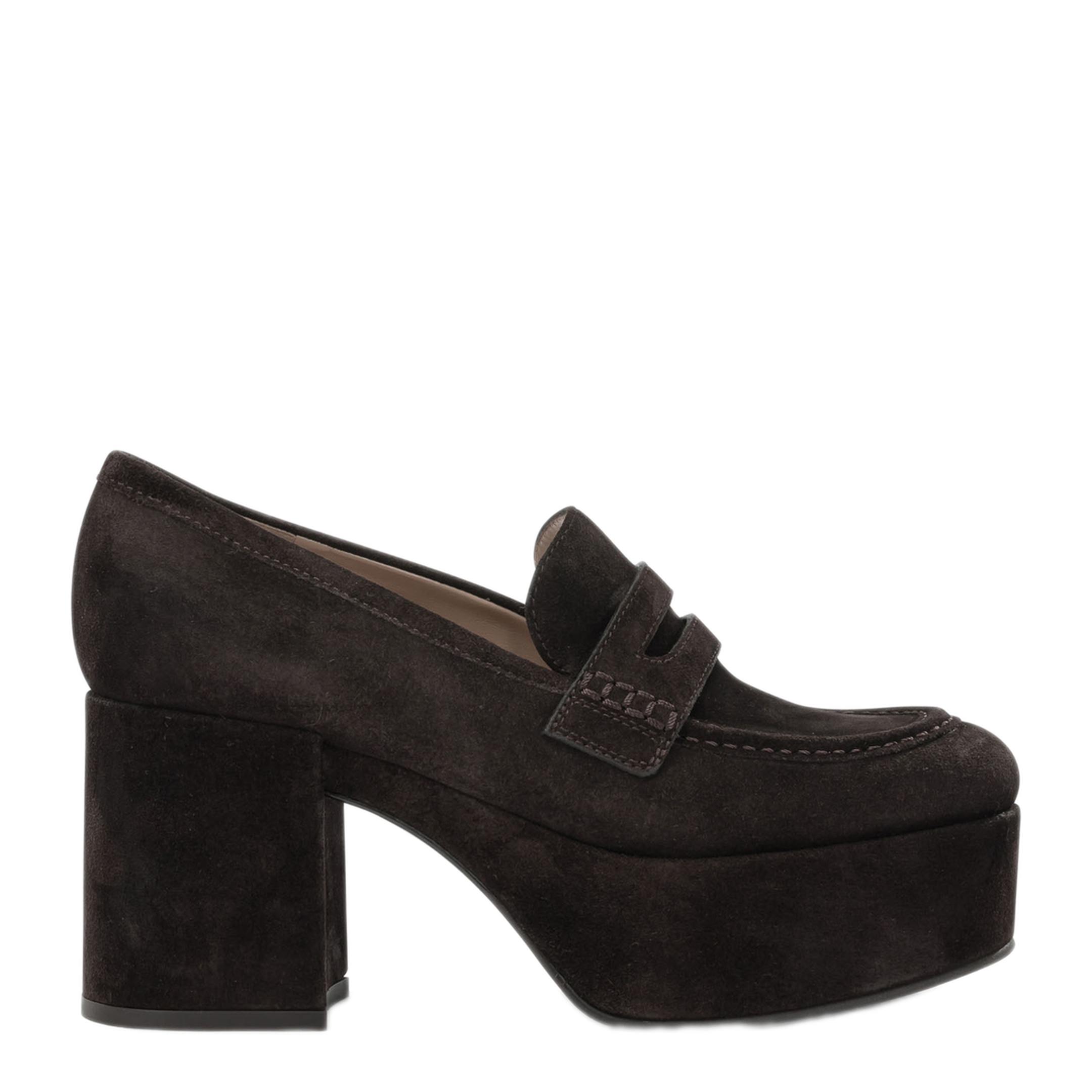 MAYFEYR - Gianvito Rossi - Jenna 75Mm Heeled Loafers - G2536335RICSUEMOKA